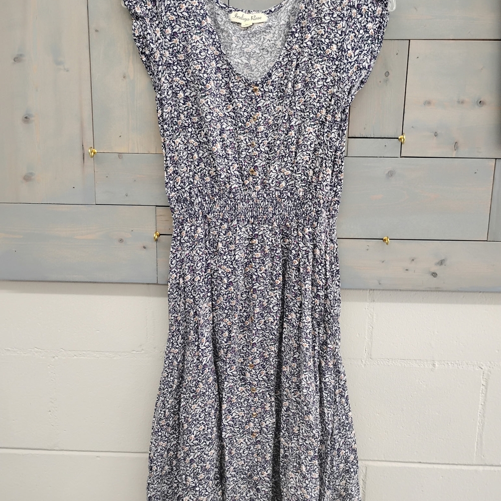 Floral Blue Dress